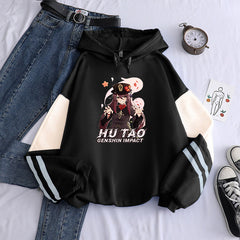 Trendy Game HUTAO Printed Loose Hoodie