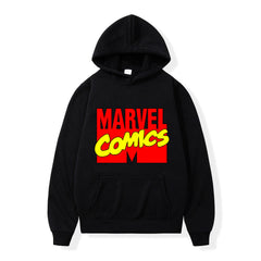 Unisex Casual Comic Logo Printed Loose Hoodie