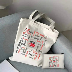2-Piece TVD Tote Bag with Cosmetic Bag