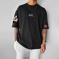 Men's Anime Print Cotton T-Shirt