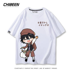 Versatile Dazai Anime Short Sleeve Summer T-Shirt