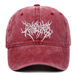 Gothic Vintage Washed Embroidered Baseball Cap