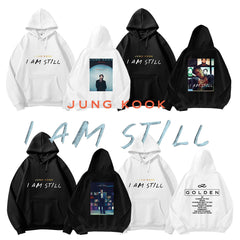KPOP IAM STILL Logo Printed Hoodie