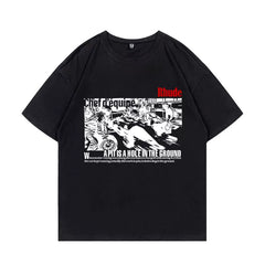 Soobin Same Style Graphic Round Neck T-shirt