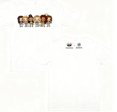 Katseye Cartoon Print Crewneck T-Shirt