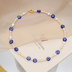 Devil's Eye Pearl Necklace