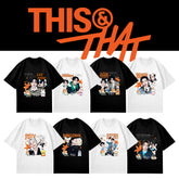SKZ THIS&THAT Pattern Print Casual Summer T-shirt