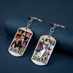 Taylor Dog Tag Keychain Pendant