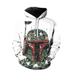 Unisex Comic 3D Print Casual Loose Hoodie
