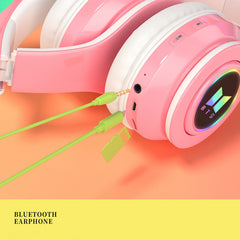 Trendy Kpop Cat Ears Foldable Bluetooth Headset