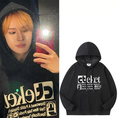 KYUNGMIN Same Men's and Women's Printed Hoodie
