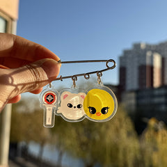 SKZ Cartoon Acrylic Pin Pendants