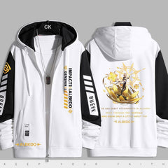 Unisex Leisure Game Zip Up Hooded Jacket