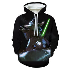Unisex Comic Digital Print Casual Loose Hoodie