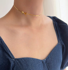 Ribbon Choker Necklace