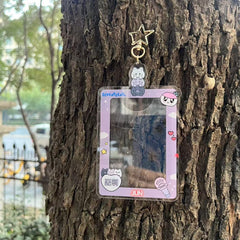 SVT Cartoon PhotoCard Insert Frame Keychain