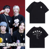 Trendy Kpop Letter Print Short-sleeved T-shirt