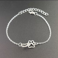 Cute Silver Cat Claw Bracelet