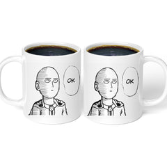 Creative Anime Print Ceramic White Mug