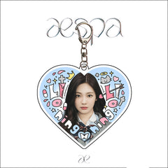 KPOP Heart-shaped Graffiti Keychain Pendant