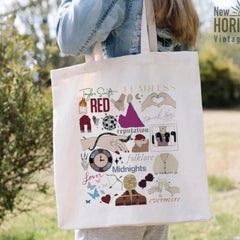 Taylor Song Printed Canvas Shoulder Bag Tote