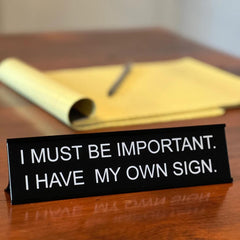 SARCASTIC ACRYLIC OFFICE DESK SIGNS