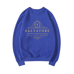 Women's Salvatore Letter Crew Neck Sweatshirt