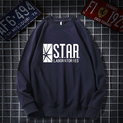 Unisex Round Neck Flash Loose Sweatshirt