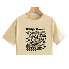 Women's Letter Cropped T-Shirt