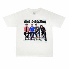 Vintage 1D Printed Short Sleeve Loose T-Shirt