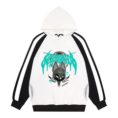 Cute KPOP Evil Doll Printed Pocket Hoodie