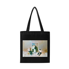 KPOP Graphic Print Canvas Shoulder Bag