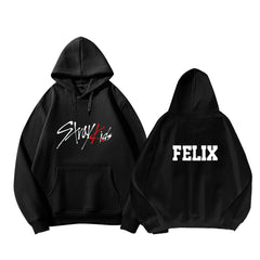 FELIX SKZ Print Pullover Hoodie Top