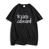 Casual Twilight Team Edward Print T-Shirt