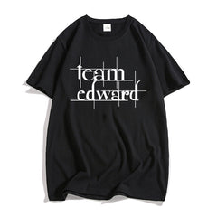 Casual Twilight Team Edward Print T-Shirt