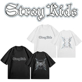 Unisex Kpop Logo Print Short-sleeved Top