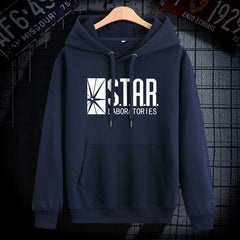 Unisex Star Laboratories Letter Print Flash Hoodie