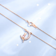 Chic Moon Cat Necklace