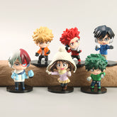 6 Anime Figures Toy Ornament Set