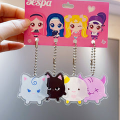 AE Cartoon Acrylic Pendant 4PCS