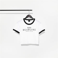 KPOP DEADLINE Printed Cotton T-shirt Top