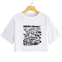 Women's Letter Cropped T-Shirt