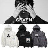 Unisex Kpop SEVEN Print Loose Hoodie