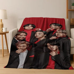 BANGTAN Poster Flannel Blanket