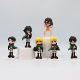 Levi Anime Figure Ornament Set
