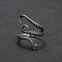 Retro Punk Style Octopus Ring