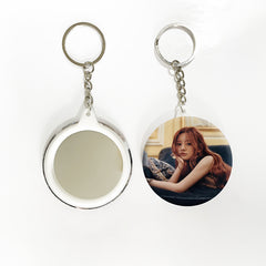 IROHA MOKA Magazine Badge Mirror Keychain Pendant