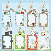 Kpop Cartoon Acrylic Card Cover Keychain Pendant