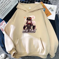 Trendy Game HUTAO Printed Loose Hoodie