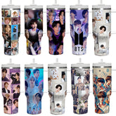 BANGTAN Straw Ice Breaker Tumbler